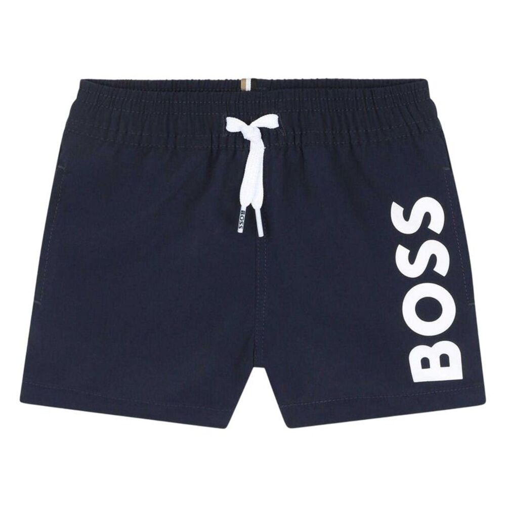 Boss Baby Boys Logo Swim Shorts / Navy